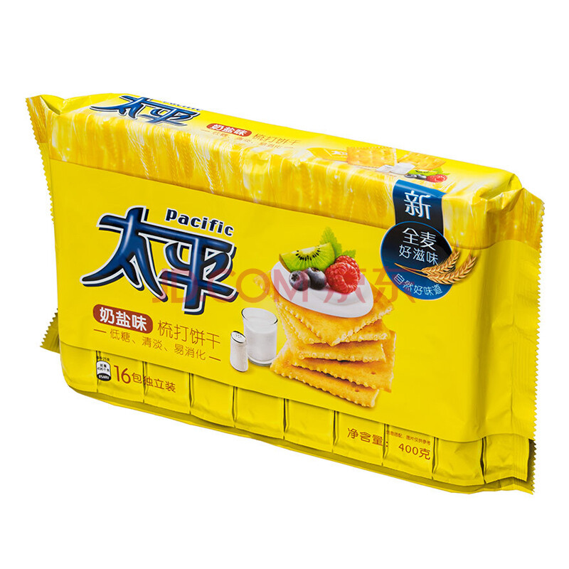 太平 梳打饼干 奶盐味 400g苏打饼干咸味饼干零食(新老包装随机发货)