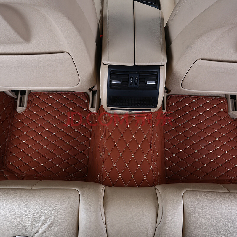 福背儿立体全包围拼接绗绣刺绣xpe防滑毛刺布全包围专车专用脚垫 棕