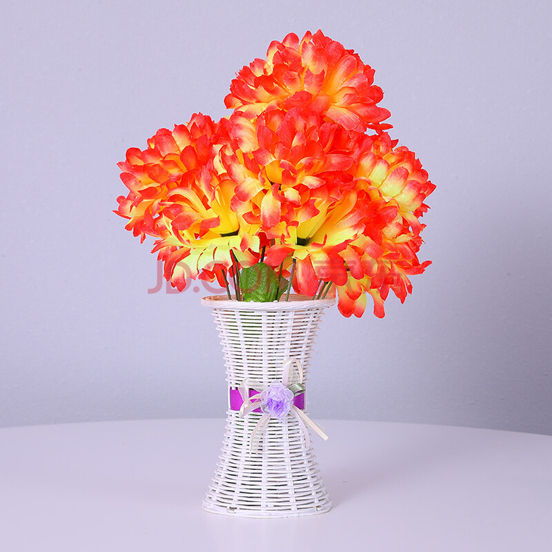 清明花扫墓花祭祀用品上坟塑料仿真花菊花把束假花挂花墓碑装饰花 七