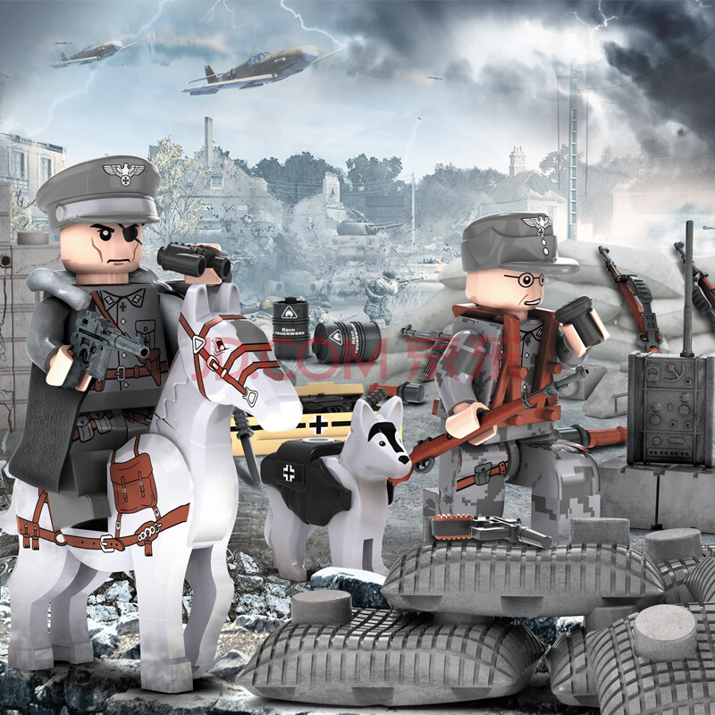 壹盒惊喜 儿童启蒙小颗粒积木拼装玩具 军事系列 六一儿童节送男孩子