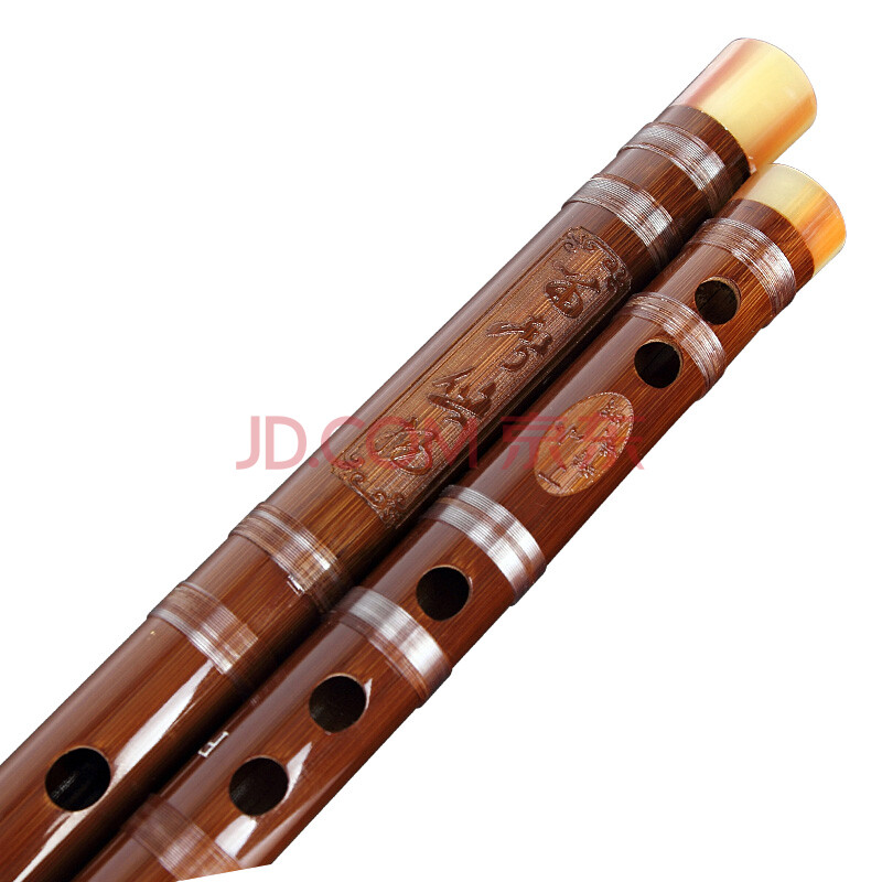 大师制笛丁小明签名笛子988精制系列双插白铜专业 送10件套 d调