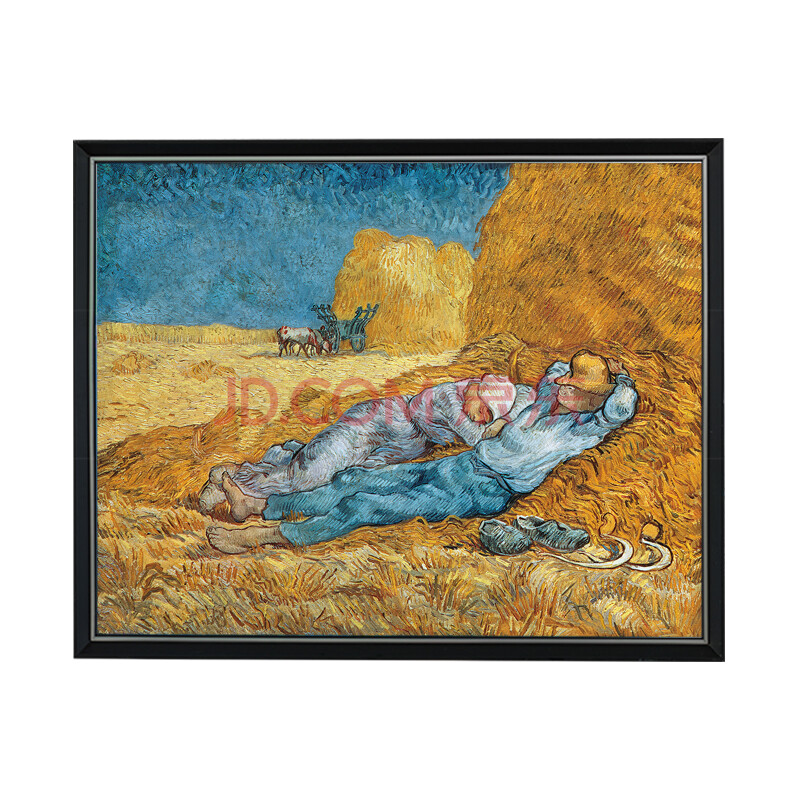 卧室玄关客厅走廊画廊酒吧办公室沙发背景墙装饰画挂画 《午休》梵高