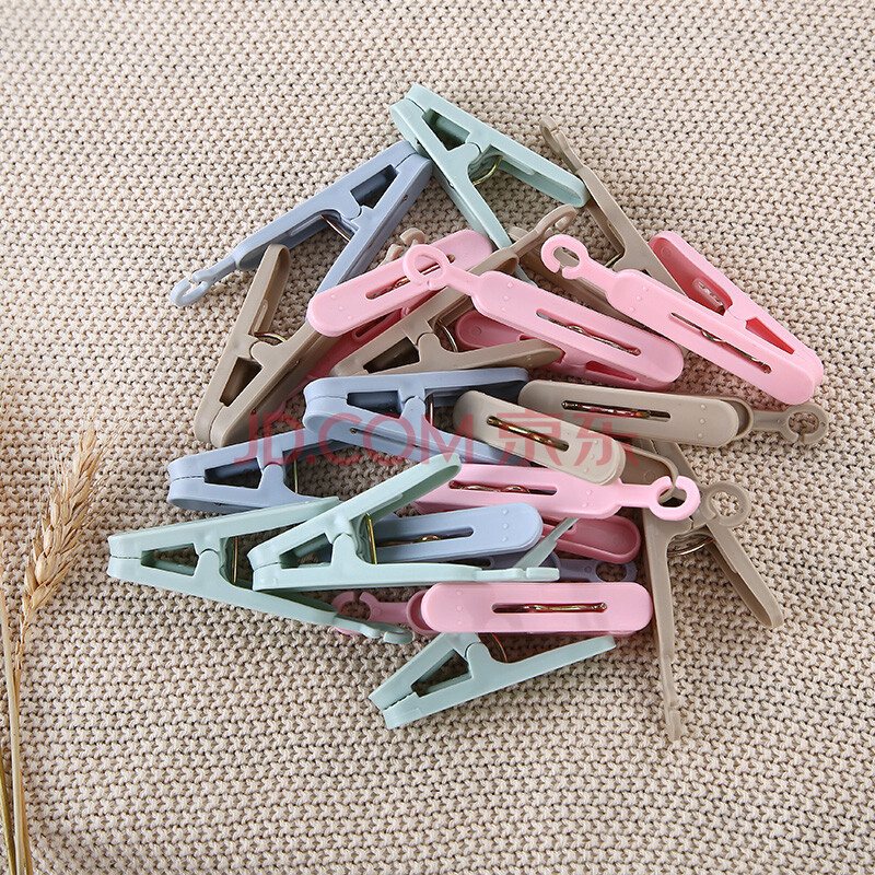 夹子衣架夹衣服夹晾衣夹子防风夹小夹子 颜色随机