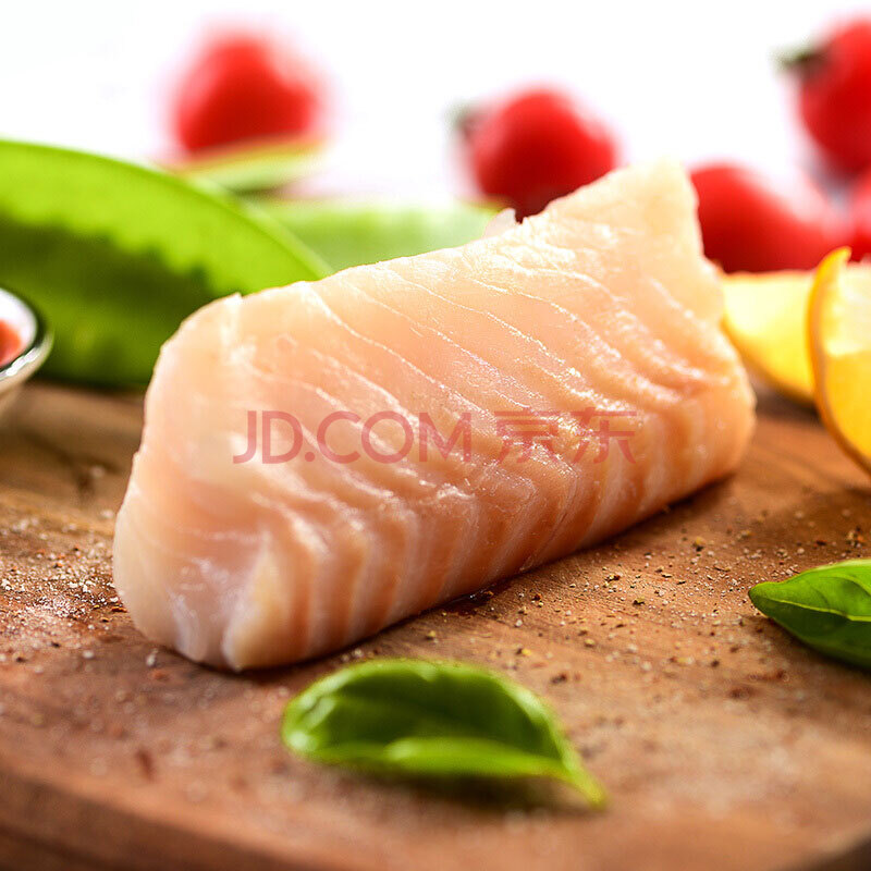 海买 阿拉斯加(msc认证)狭鳕鱼颈肉 450g/袋3-4块 海鲜水产