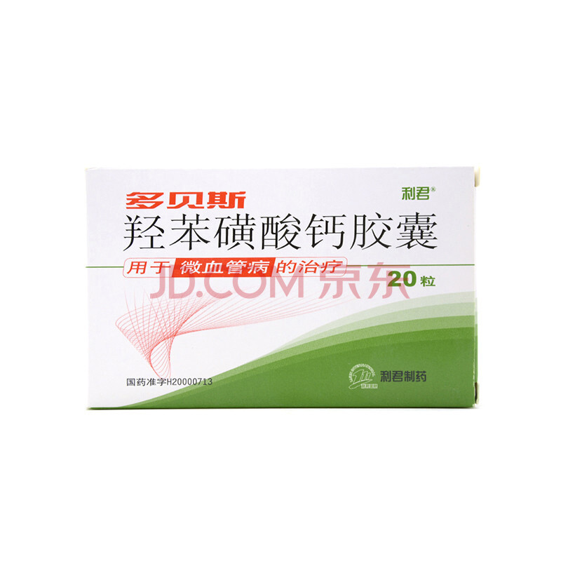 多贝斯 羟苯磺酸钙胶囊 0.5g*20粒/盒 1盒