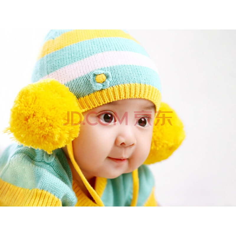 大眼睛娃娃海报漂亮女宝宝墙画婴儿写真挂画孕妇胎教贴画40*60cm 黑色