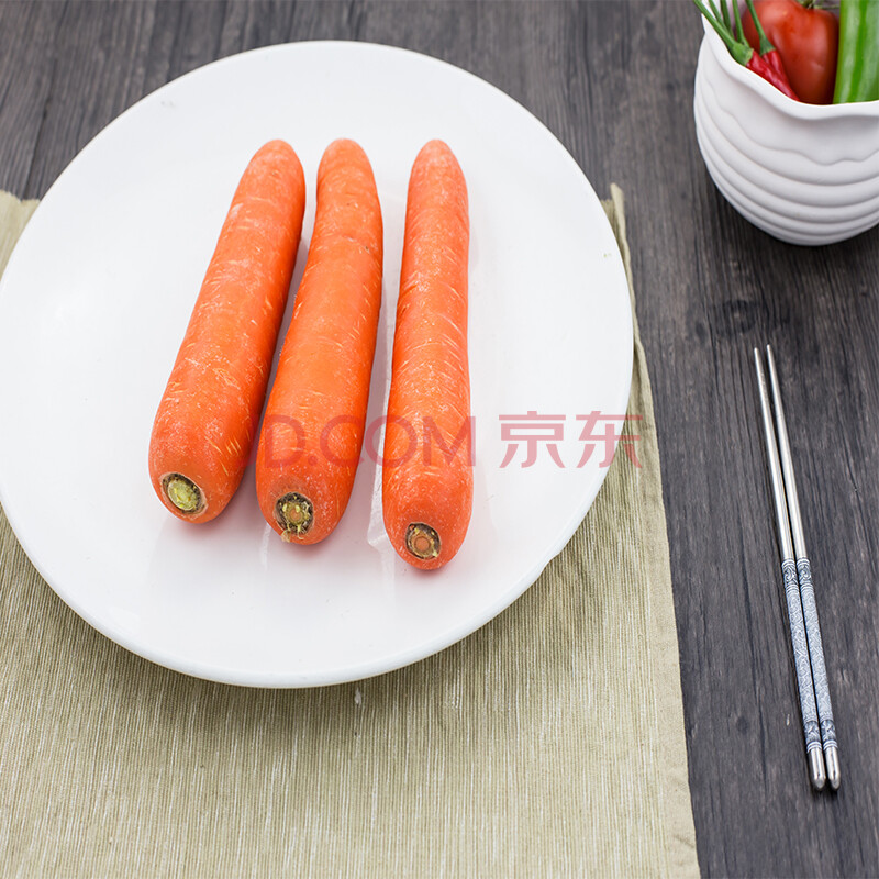 绿农说 供港红萝卜 约500g 胡萝卜 火锅食材 新鲜蔬菜