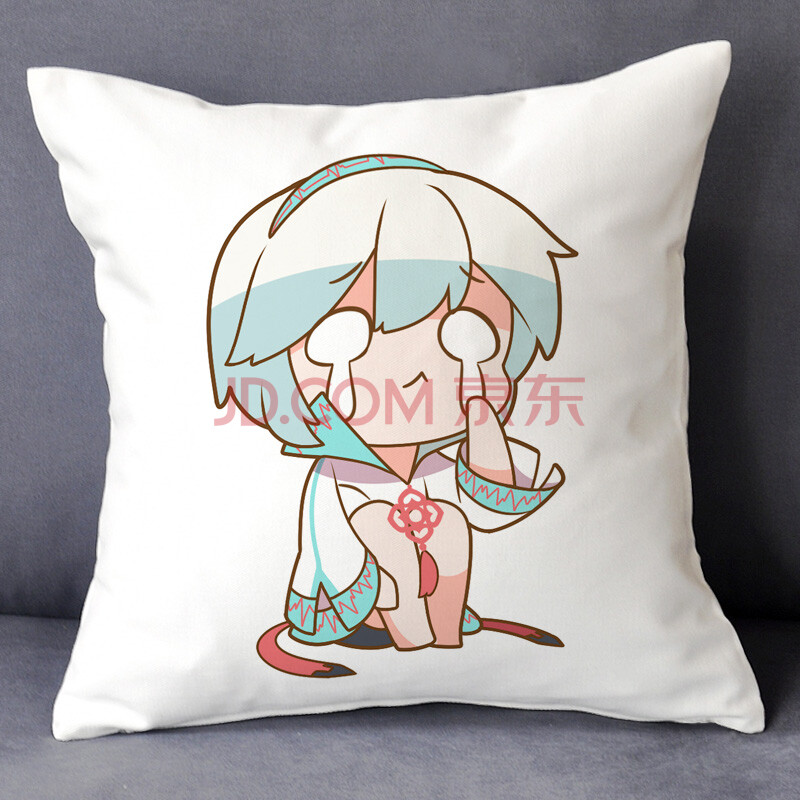 虚拟歌姬言和插画海报周边抱枕cos来图定做睡觉靠垫子aucj 17 60x60cm