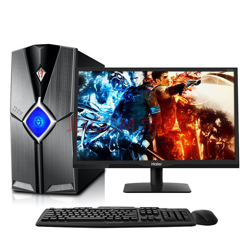 海尔(haier)轰天雷v8 台式游戏电脑整机(i5-7400 8g ddr4 1tb gt720