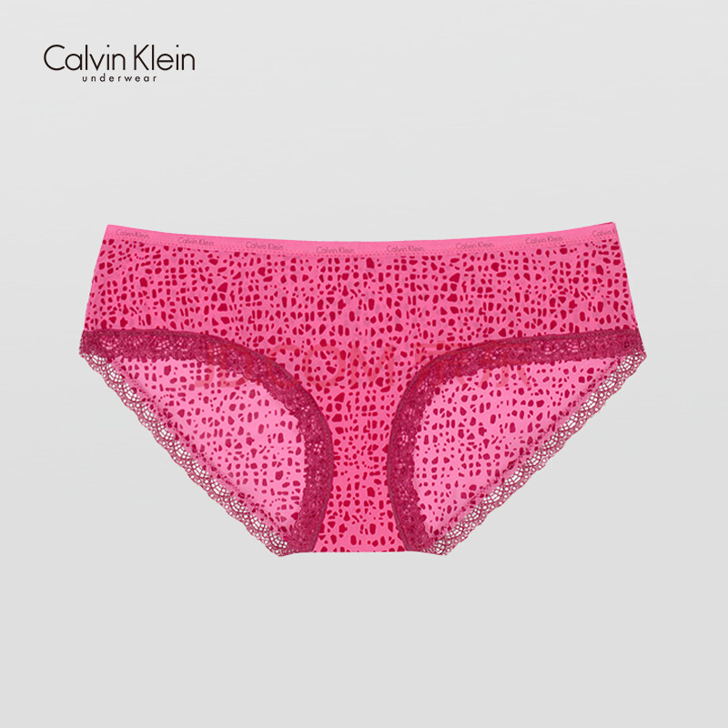 calvin klein underwear/ck 女士三角内裤d3448d ur2-粉红印花 s