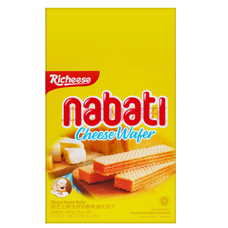 福利plus|印尼进口纳宝帝nabati丽芝士(richeese)儿童休闲零食奶酪味