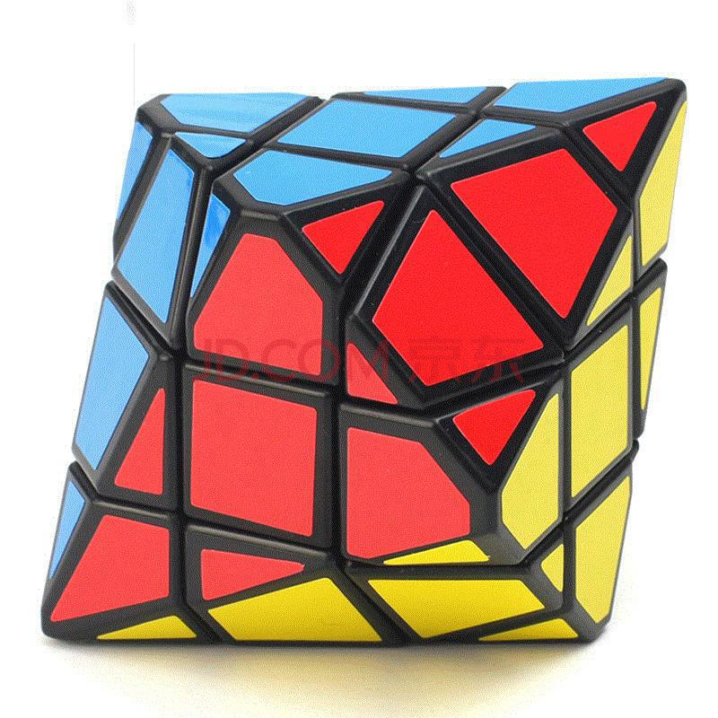 圆柱魔镖枫叶飞碟八角锥钻石飞碟三阶异形魔方玩具礼物 六角锥魔方
