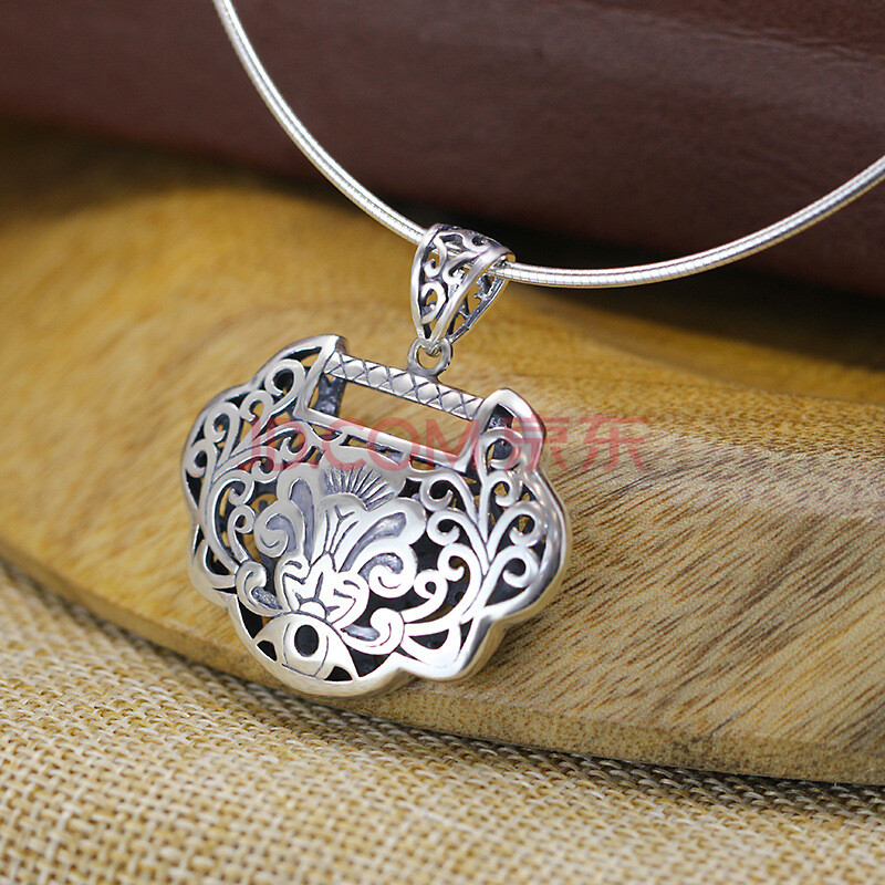 送女友送闺蜜生日礼物情人节礼物 大版吊坠 925银