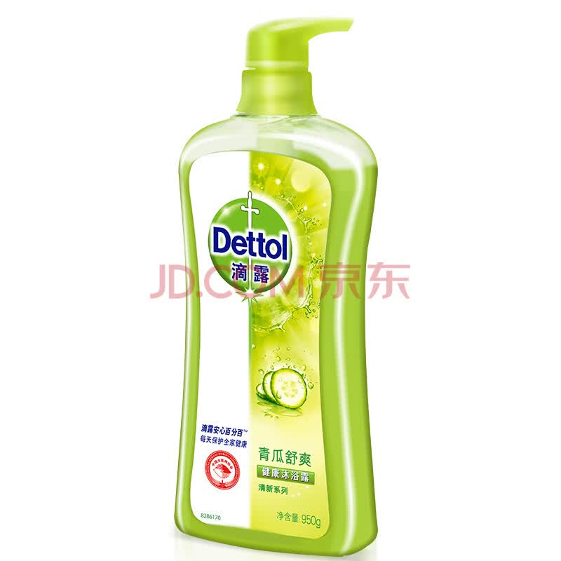 滴露(dettol)健康沐浴露 青瓜舒爽 950 克(身体沐浴乳 沐浴液 男女