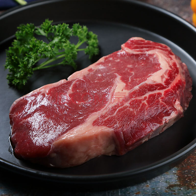 皇家黰黑 澳洲肋眼原切牛排 300g/盒 纯黑安格斯原包进口草饲牛肉