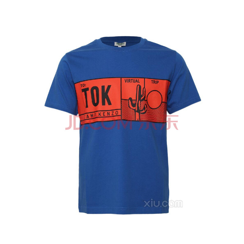 kenzo 高田贤三 男士短袖t恤 蓝色 xxl