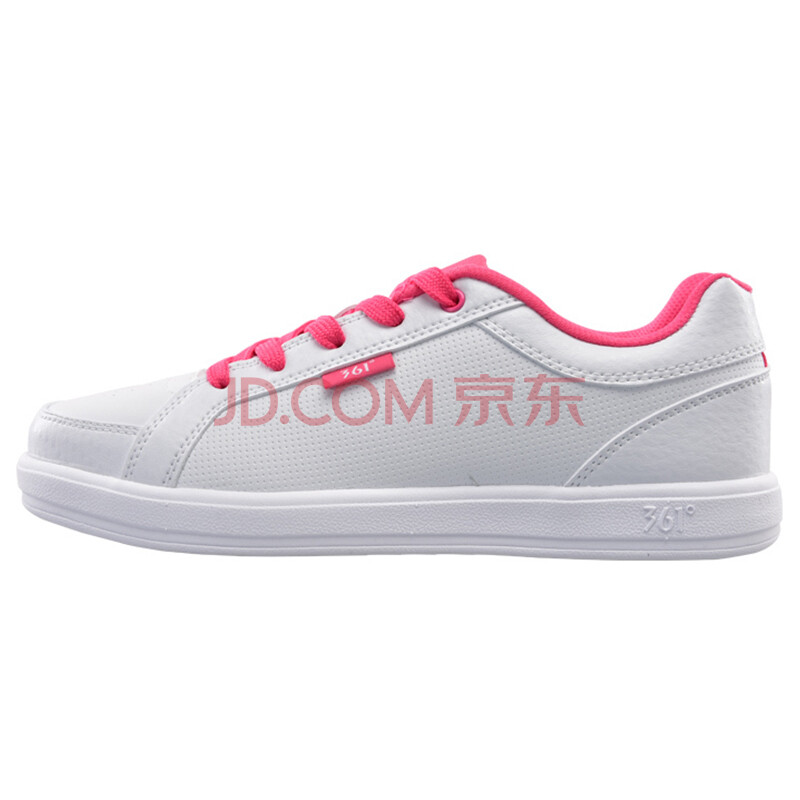 361度板鞋 女鞋休闲运动鞋 2015新款春夏季 女士慢跑旅游鞋 白/粉色