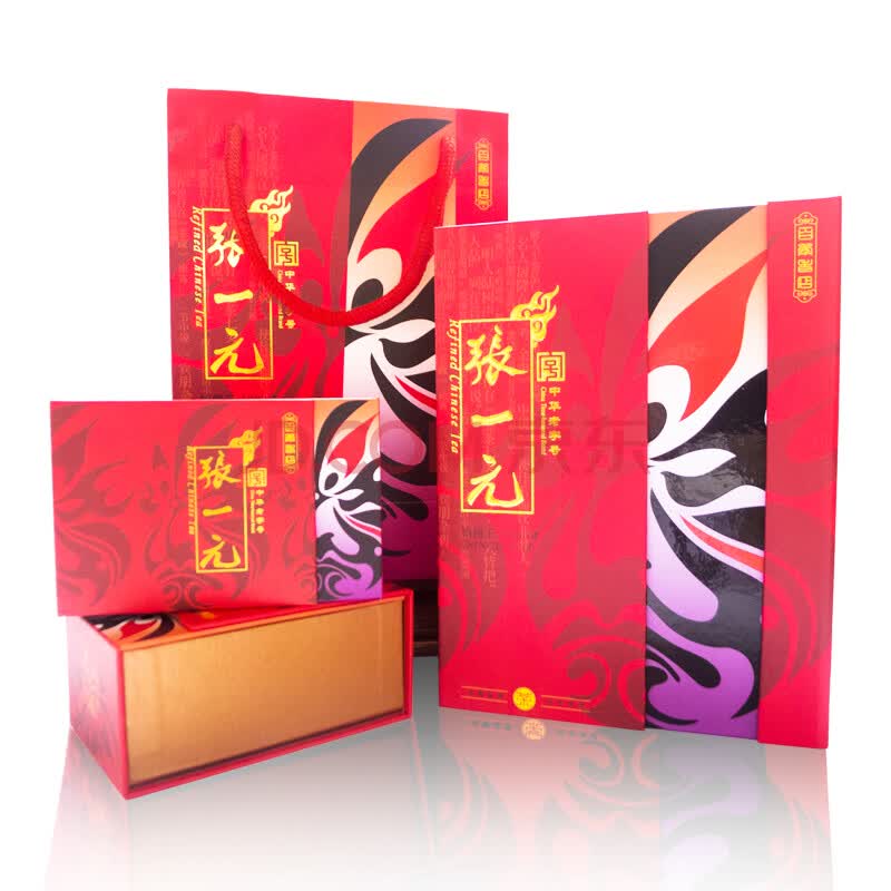 【张一元浓香型铁观音礼盒】张一元茶叶礼盒 一级茉莉白龙峰礼盒100g 小巧茉莉花茶礼盒 红脸谱 绿茶茶叶【行情 报价 价格 评测】-京东
