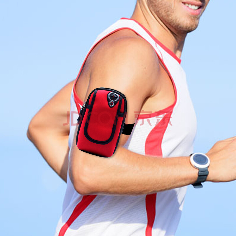 斯泰克 跑步运动手机臂包 手腕包手机袋防水臂带户外骑行臂袋 男式