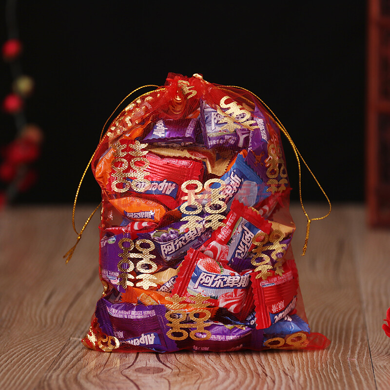 喜糖袋子喜糖袋糖果喜糖盒纱袋喜蛋袋喜糖包装婚礼用品回礼袋喜糖袋