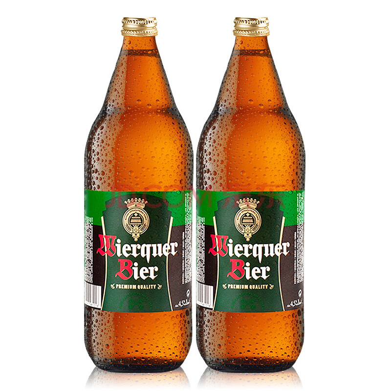 进口啤酒西班牙原装黄啤1升大瓶装玻璃瓶威格啤酒整箱1000ml双支