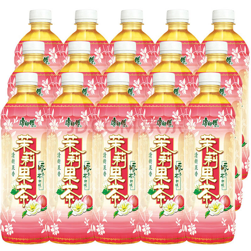 【京东超市】康师傅 茉莉果茶550ml*15瓶 整箱
