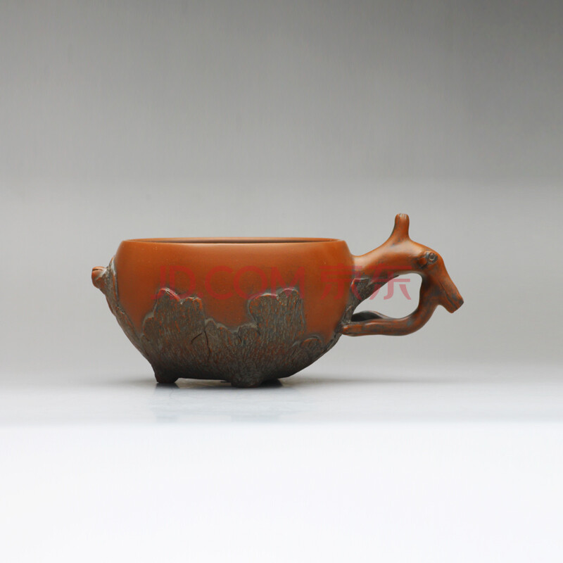 国高工 广西省工艺美术大师 坭兴陶实力陶艺人 吴莹 仿生木桩主人杯