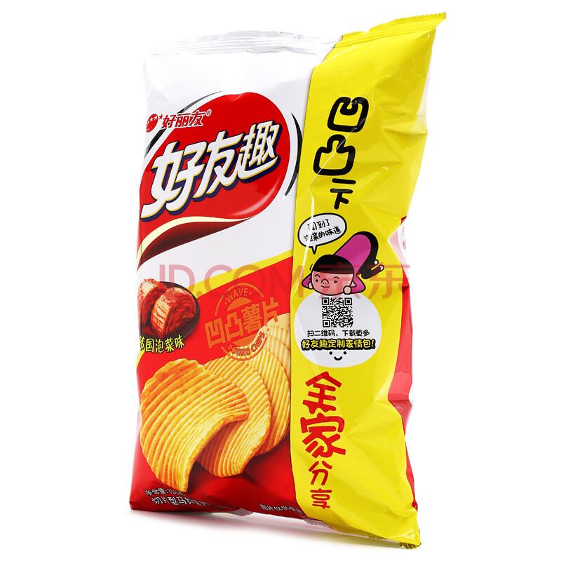 商品相册:【京东超市】orion 好丽友 好友趣韩国泡菜味 158g/袋第1张