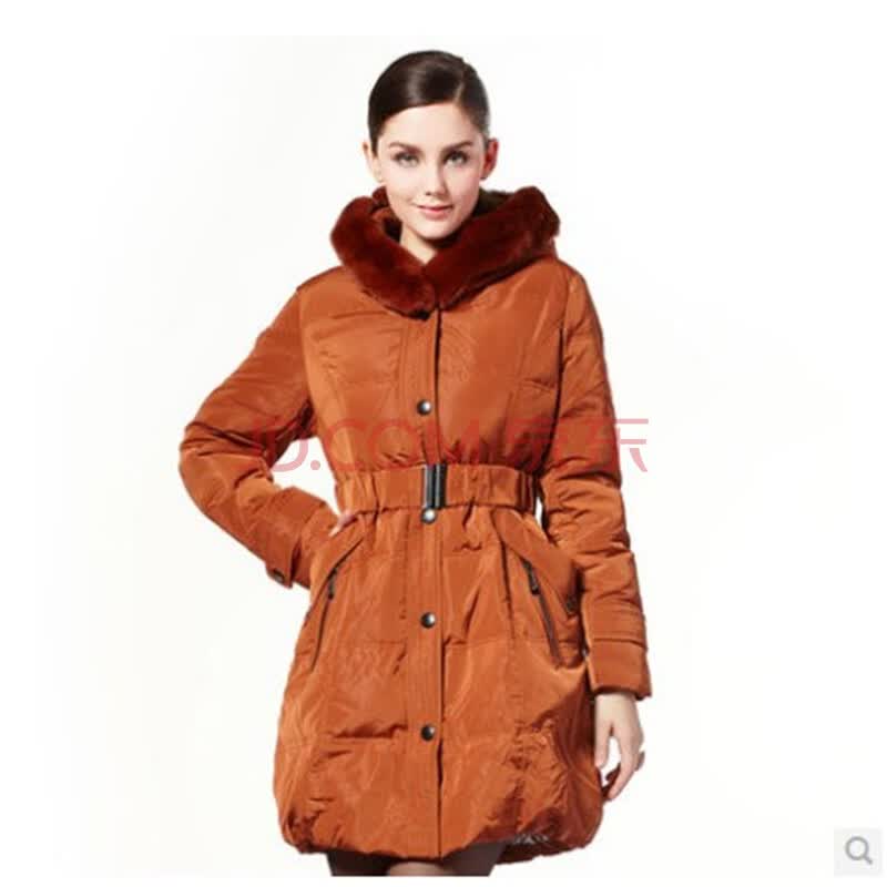 反季清仓波司登羽绒服正品 女都市毛领修身中长款 b1201182 12270(佛