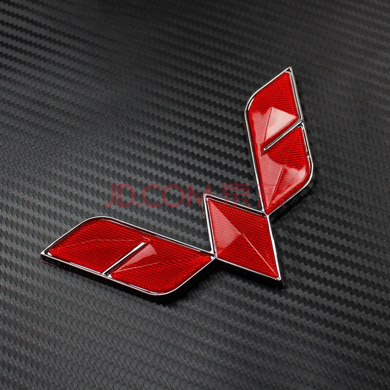 车标贴标志改装五菱宏光v车尾标荣光秋名山车贴 五菱红标单个装电镀款