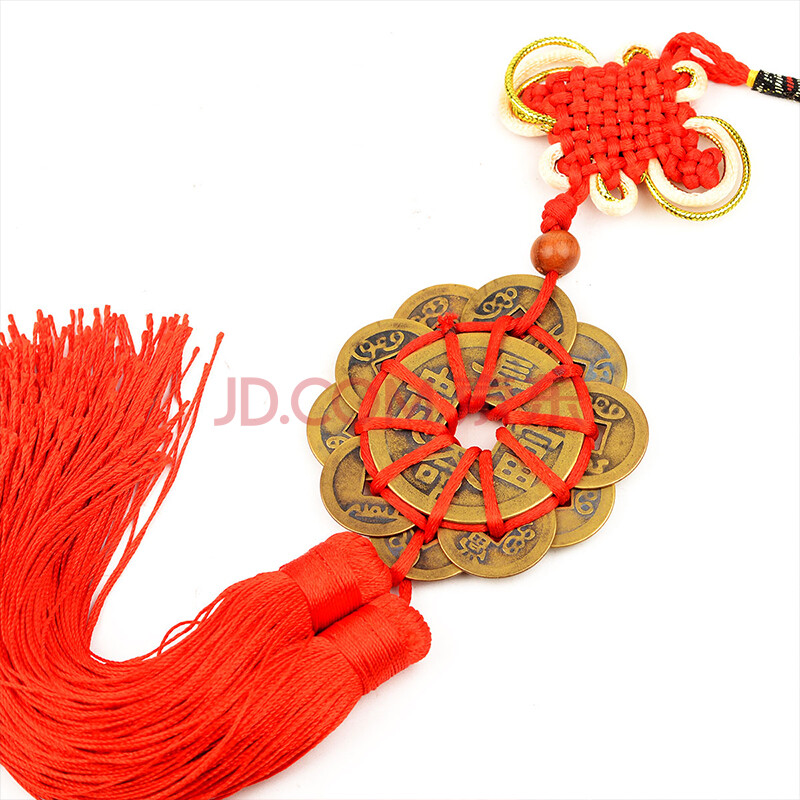 宝泰祥 梅花钱挂件十帝钱 汽车挂件铜钱家居装饰品 n7