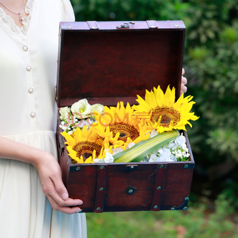 绿韵花田向日葵礼盒鲜花速递生日祝福礼物全国北京上海广州深圳武汉