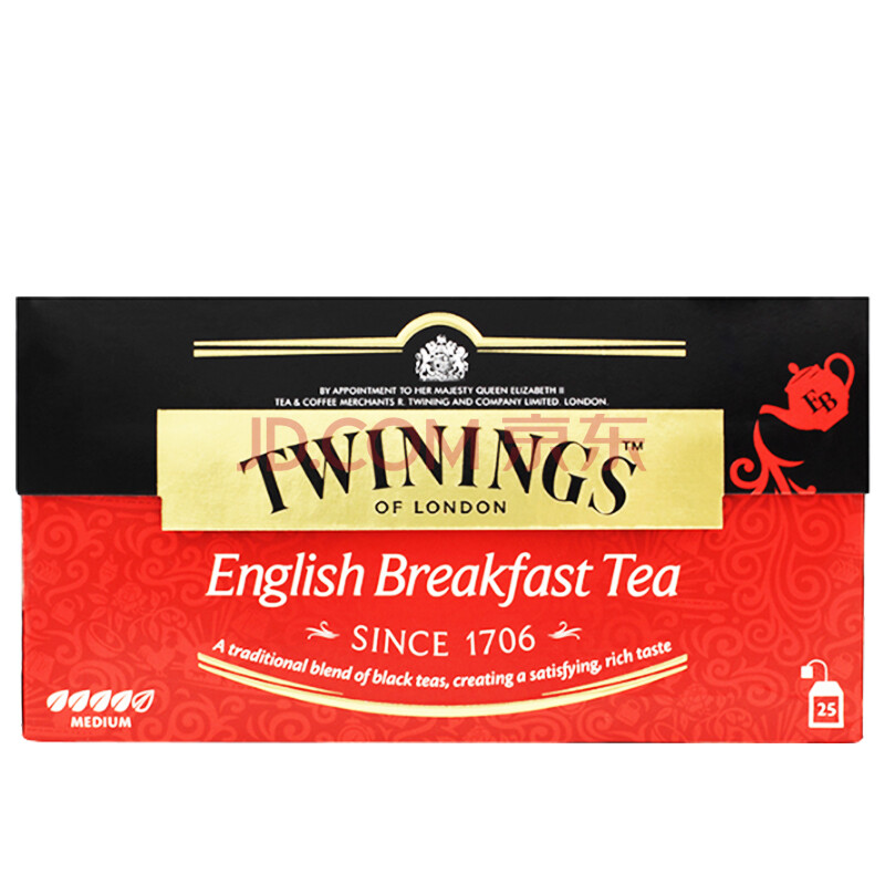 商品相冊:英國川寧(twinings) 早餐經典紅茶25包*2g 波蘭進口茶葉