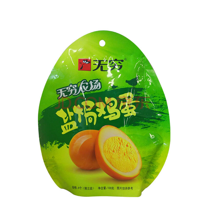 无穷 休闲食品 盐焗鸡蛋 100g/袋