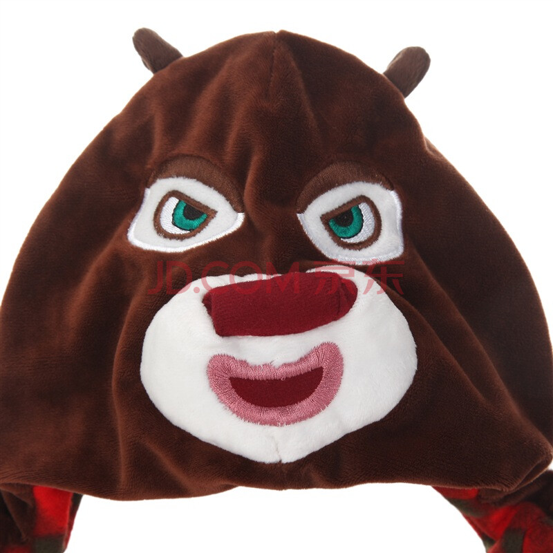 【京东超市】熊出没 boonic bear 毛绒玩具公仔帽 卡通帽 熊大毛绒帽