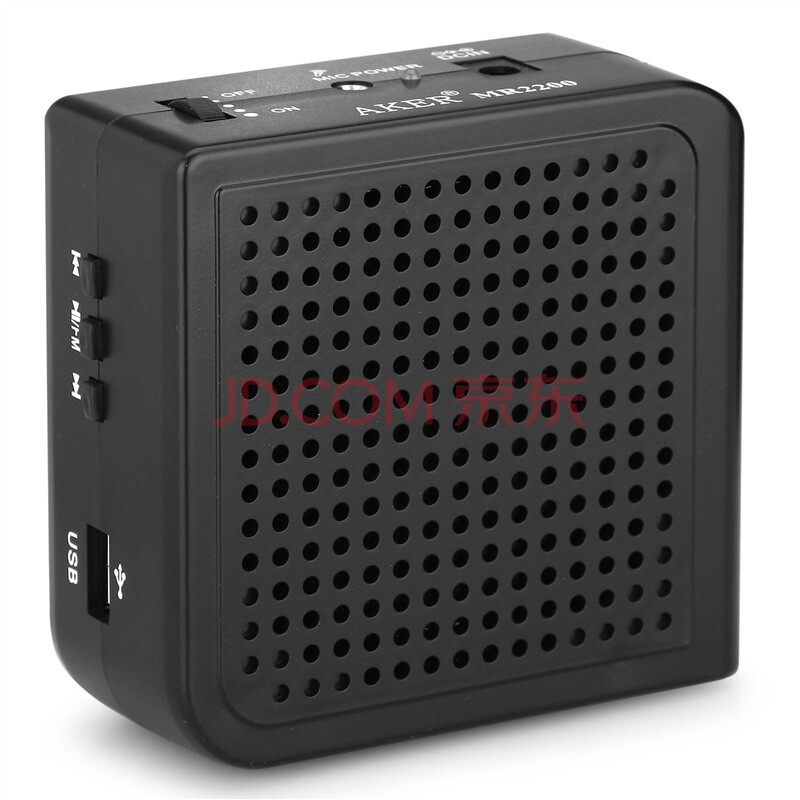 爱课(aker)mr2200音响教学便携腰挂小蜜蜂导游扩音器(黑色)