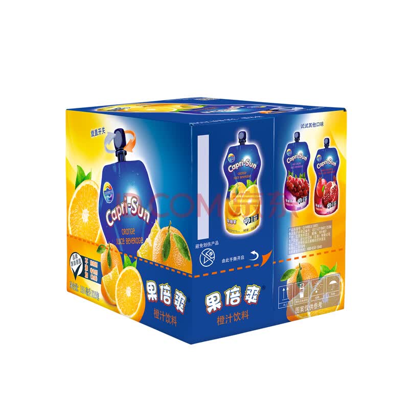 果倍爽橙汁饮料 330ml x 15包 整箱