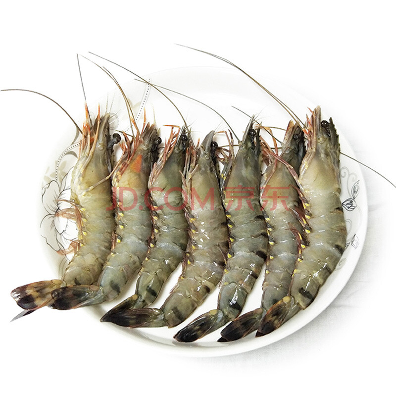 京鲜生 青岛活冻大草虾 冷冻海虾 500g/盒 15-18只