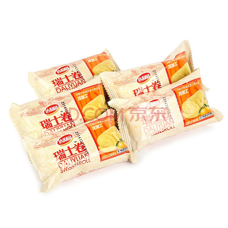 达利园 瑞士卷橙汁味 200g 休闲零食早餐面包蛋糕点心