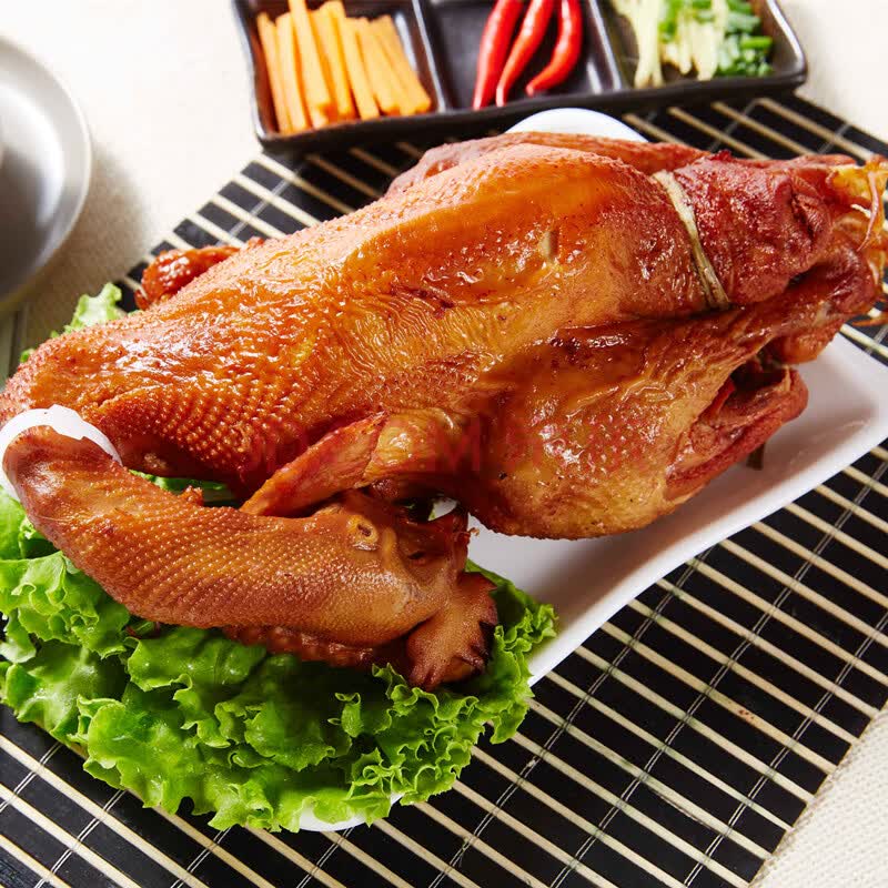 沟帮子 尹家 传统熏鸡 烧鸡手撕鸡 500g/袋 熟食卤味 中华老字号