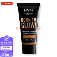 NYX Professional Makeup 中度遮瑕自然亮泽粉底模糊毛孔柔焦效果保湿滋润 Almond  30ml