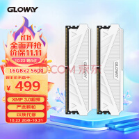 光威（Gloway）32GB(16GBx2)套装 DDR5 5600 台式机内存条 天策系列-皓月白