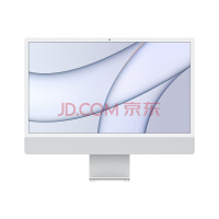 Apple iMac 24英寸 4.5K屏 八核M1芯片(8核图形处理器) 16G 512G SSD 一体式电脑主机 银色 Z12R【定制机】