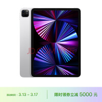 Apple iPad Pro 11英寸平板电脑 2021年款(2TB WLAN版/M1芯片Liquid视网膜屏/MHR33CH/A) 银色