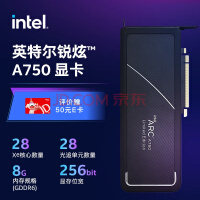英特尔(Intel) 锐炫 Arc 独立显卡 台式机电竞游戏专业设计显卡 Arc A750 8G