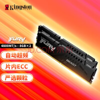 ʿ (Kingston) FURY 16GB(8G2)װ DDR5 4800 ̨ʽڴ BeastҰϵ 