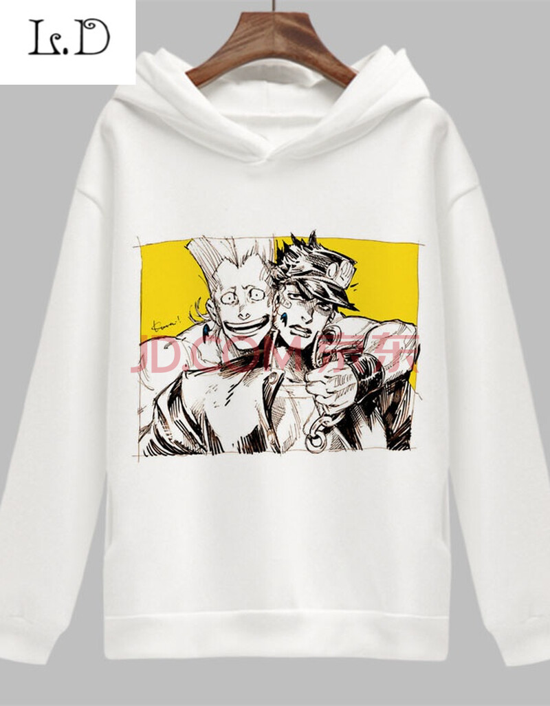 jojo的奇妙冒险空条承太郎动漫周边衣服加绒男女卫衣连帽外套秋冬 5 s