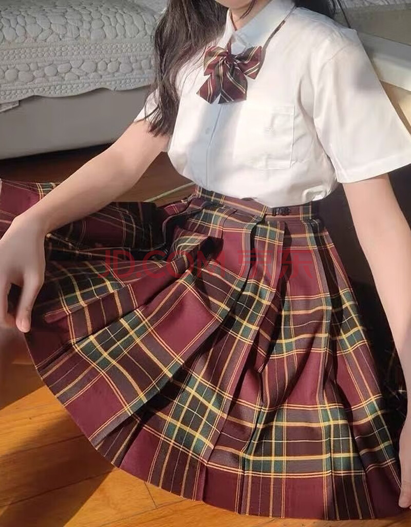 山楂树jk制服日系半身裙子格裙全套少女学生长袖衬衫班服百褶裙学院风