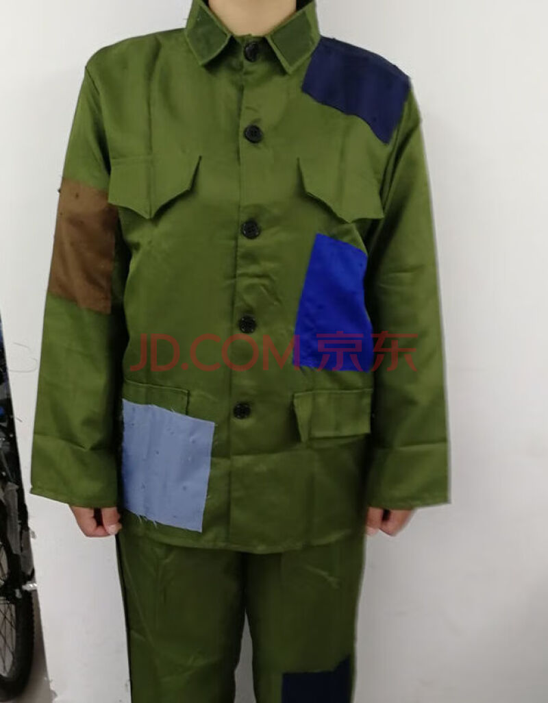 服套裝古代丐幫要飯衣服補丁演出服破爛古裝搞笑女2021 軍綠色男款 軍