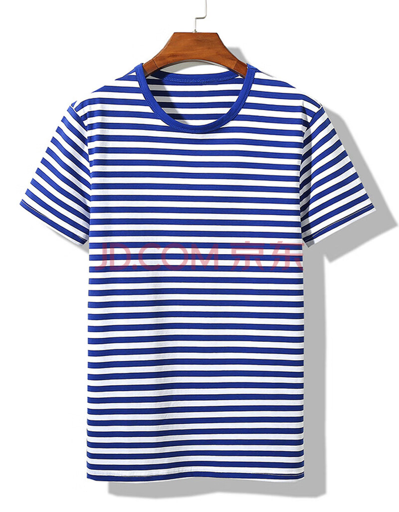 海军衫圆领条纹短袖t恤男女同款修身体恤海魂衫水手服海军风情侣装